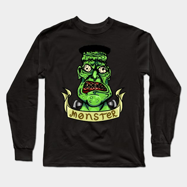 Frankabilly Long Sleeve T-Shirt by HelmetCards